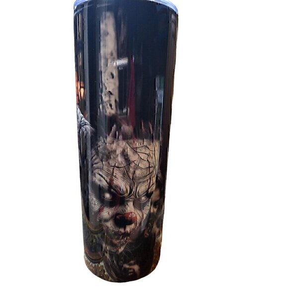 Custom Scary Clown Halloween 20oz Tumbler New - Picture 3 of 5